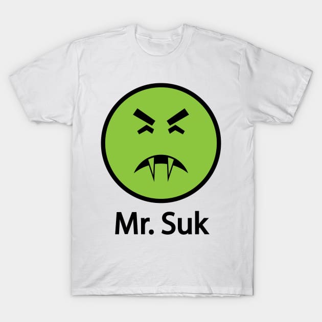 Mr. Suk (Mr. Yuk's Offspring) T-Shirt by albinochicken